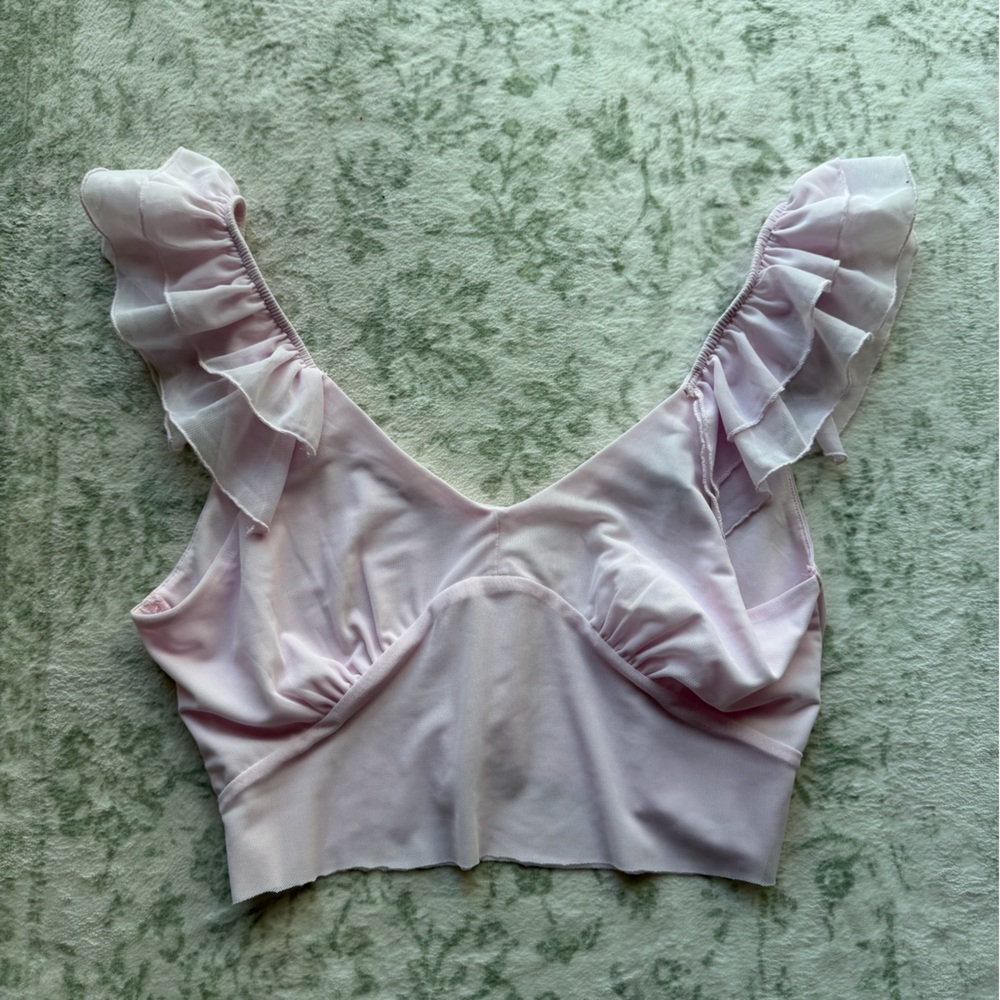 H&M Light Pink Ruffled Chemise